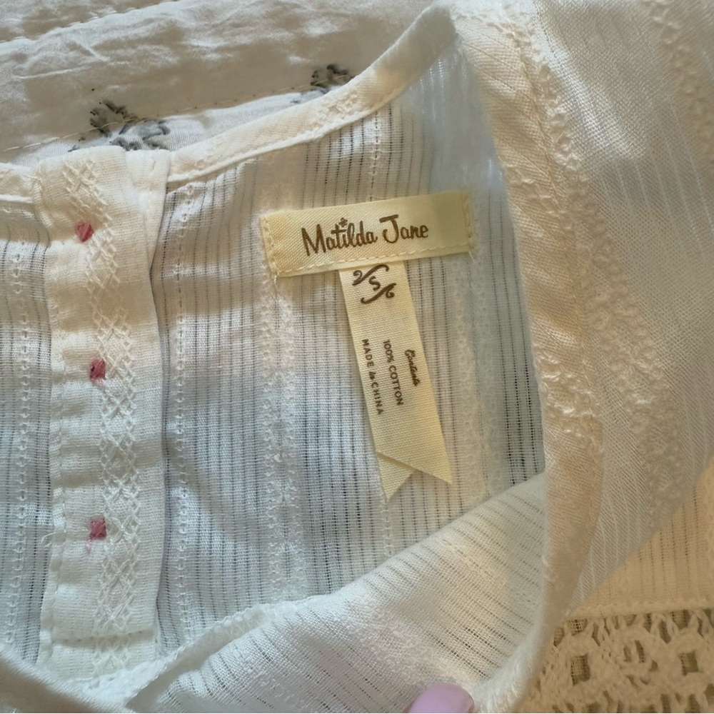 Matilda Jane White Ruffle Top - Picture 9 of 11